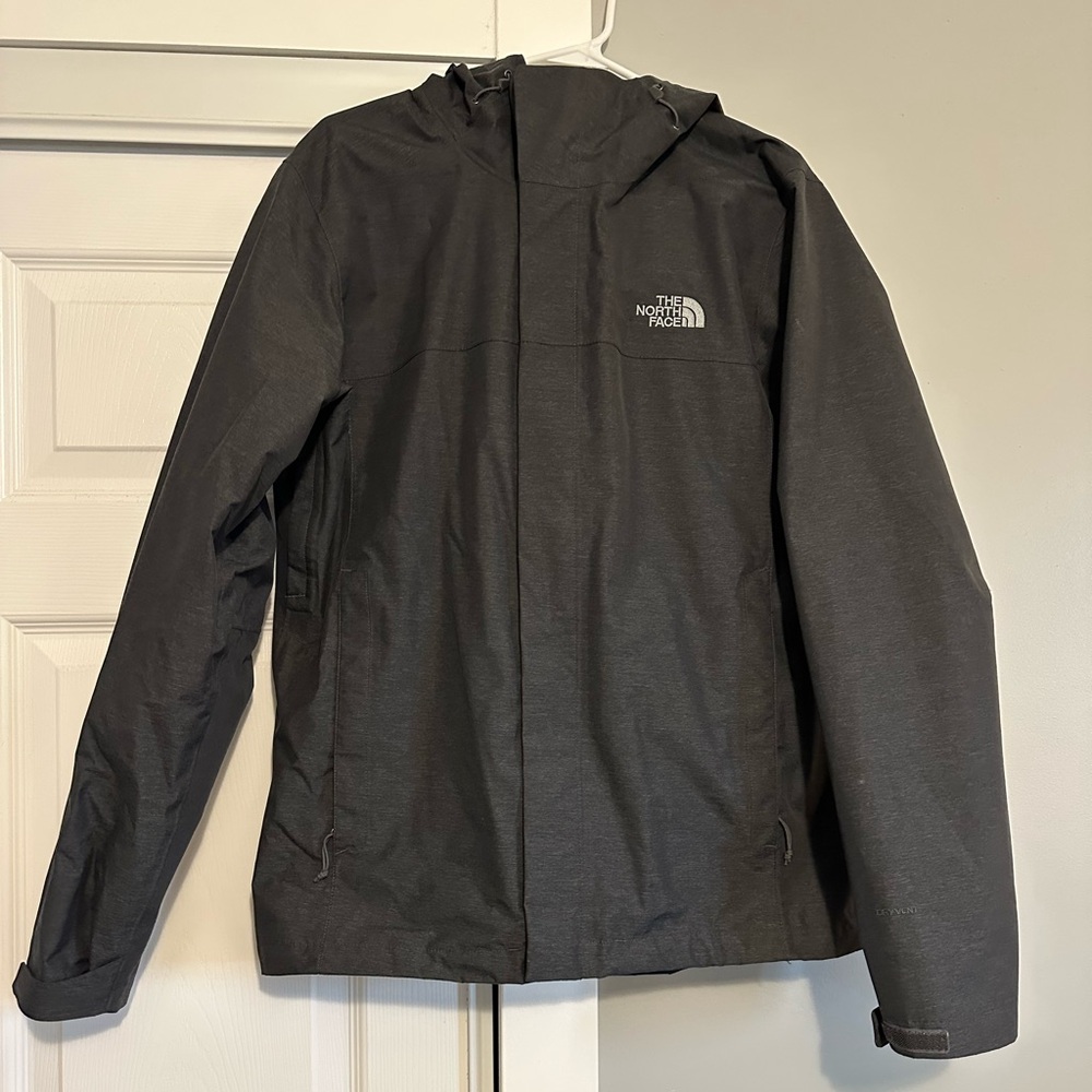 The North Face Men's Dark Grey Raincoat